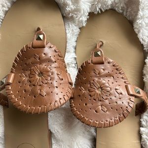 Jack Rogers Georgica Sandal in Cognac